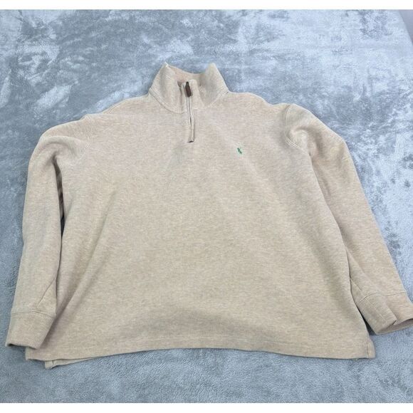 Polo by Ralph Lauren Other - Polo Ralph Lauren 1/4 Zip Pullover Sweater Men's Size Large Beige
